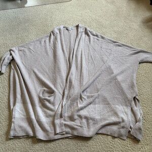 Barefoot Dreams Cozy Chic Lite Cliffside Wrap Soft Cream Cardigan